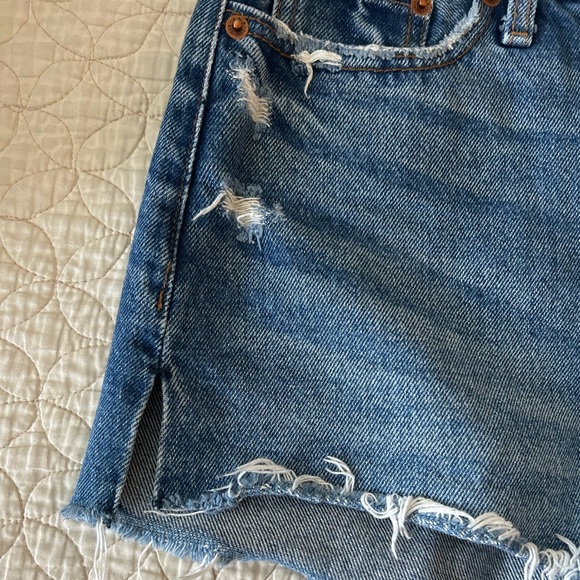 Abercrombie Annie High Rise Short Jean denim size 27 or 4 - Picture 4 of 9